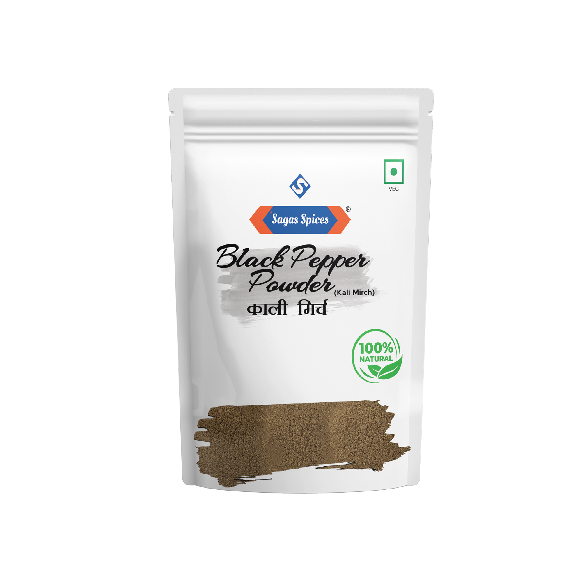 Sagas Spices Black Pepper Powder retail pouch